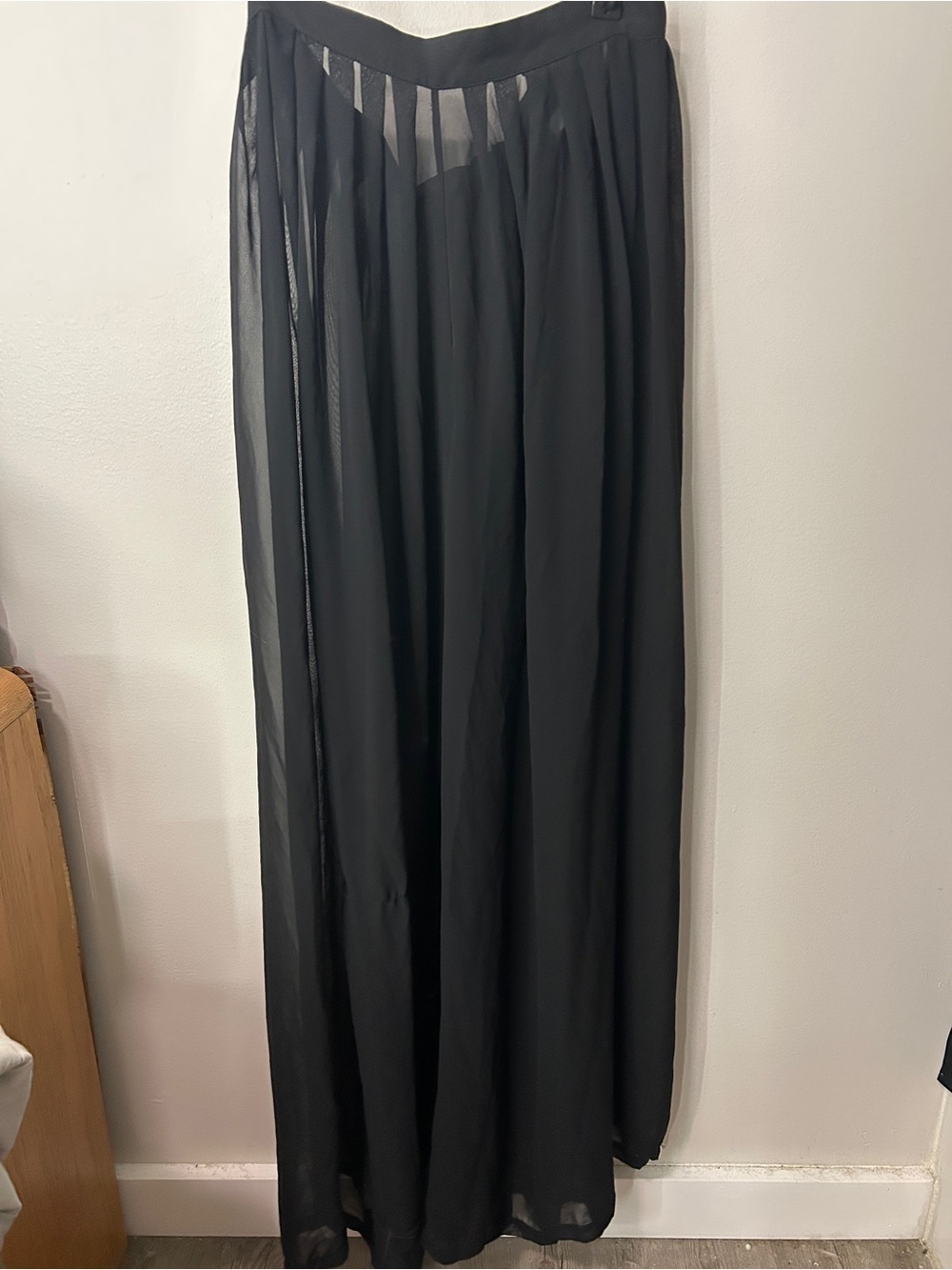 American Apparel Black Chiffon Pants